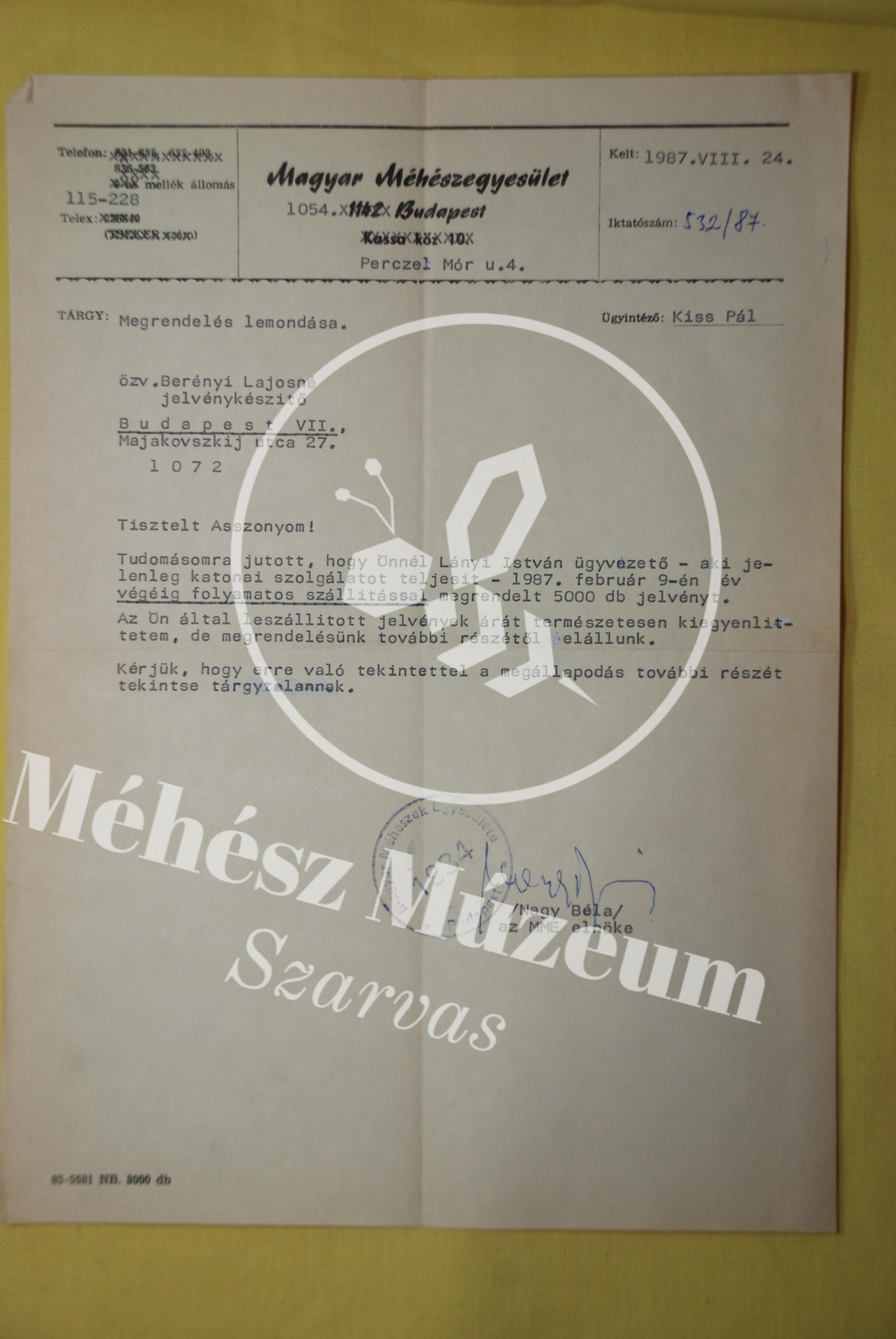 MME kitűző és dokumentáció